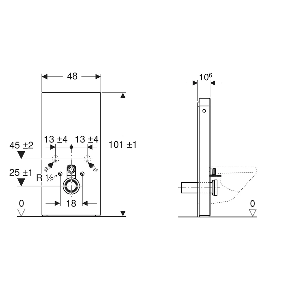 Geberit Monolith Arduvaz Görünümlü 101 Cm Asma Klozet İçin Rezervuar  - 131.001.JV.5 Hemen Al