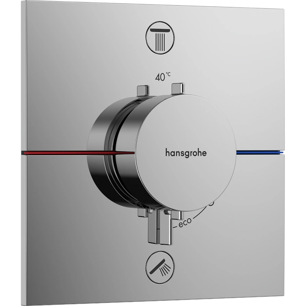 Hansgrohe ShowerSelect Comfort E,2 Çıkış İçin Ankastre Termostatik Banyo Bataryası 15572000 Hemen Al