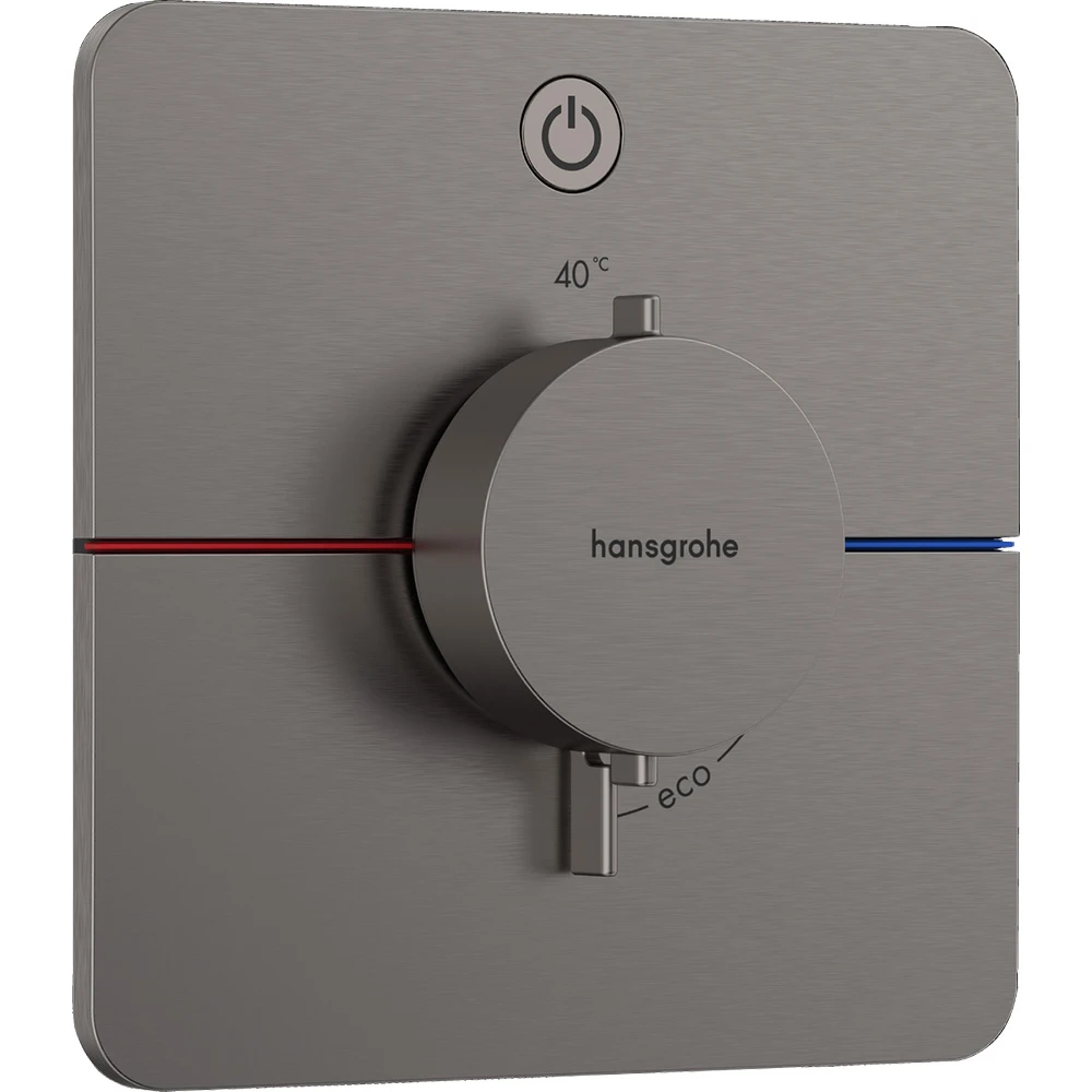 Hansgrohe ShowerSelect Comfort Q Mat Siyah Krom 1 Çıkış İçin Ankastre Termostatik Banyo Bataryası 15581340 Hemen Al