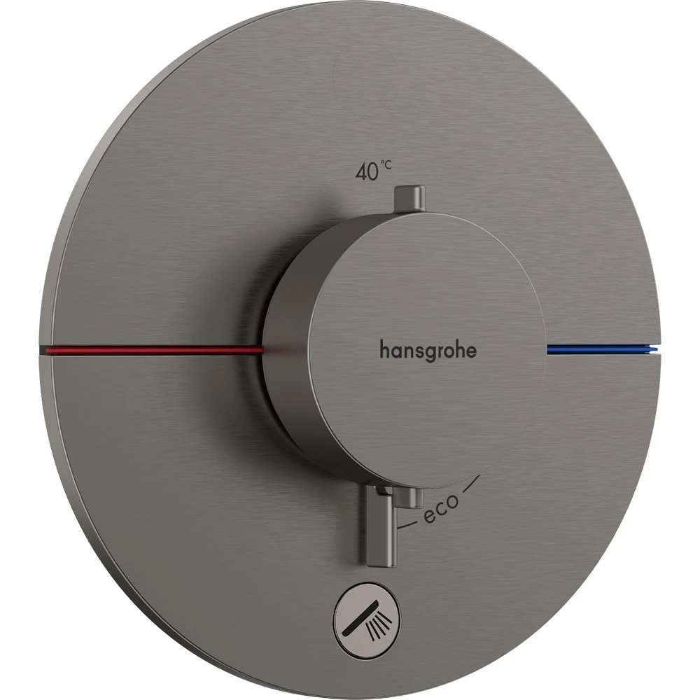 Hansgrohe ShowerSelect Comfort S Mat Siyah Krom 1 Çıkış ve İlave Çıkış İçin Ankastre Termostatik Banyo Bataryası 15562340 Hemen Al