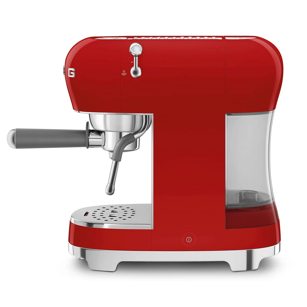 Smeg Kırmızı Espresso Kahve Makinesi ECF02RDEU Hemen Al