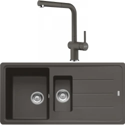 Franke Basis Bfg 651 1,5 Gözlü Granit Evye + Active Plus Doccia 2.0 Armatür Seti (Slate Grey) Hemen Al