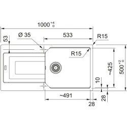 Franke Urban Ubg 611-100 Sahara Tek Gözlü Damlalıklı Granit Eviye Hemen Al
