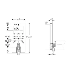 Geberit Monolith Antrasit Cam 114 Cm Yere Oturan Klozet İçin Rezervuar - 131.033.JK.5 Hemen Al