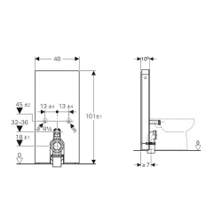 Geberit Monolith Arduvaz 101 Cm Yere Oturan Klozet İçin Rezervuar  - 131.001.00.5 Hemen Al