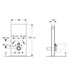 Geberit Monolith Arduvaz Görünümlü 101 Cm Asma Klozet İçin Rezervuar  - 131.001.JV.5 Hemen Al