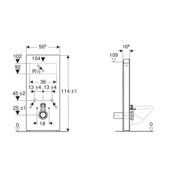 Geberit Monolith Beton Görünümlü 114 Cm Asma Klozet İçin Rezervuar  - 131.031.JV.5 Hemen Al