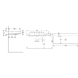 Geberit One 120x48 Cm Lavabo - 505.021.01.5 Hemen Al
