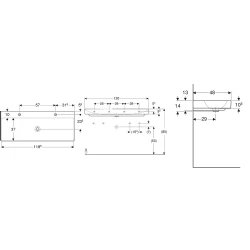 Geberit One 120x48 Cm Lavabo - 505.022.01.5 Hemen Al