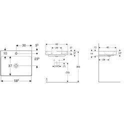 Geberit One 60x48 Cm Lavabo - 505.020.01.1 Hemen Al