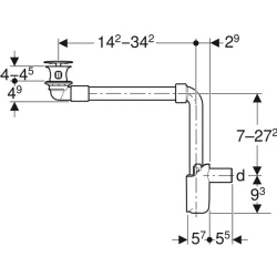 Geberit Yer Tasaruflu Lavabo Sifonu - 152.092.21.1 Hemen Al