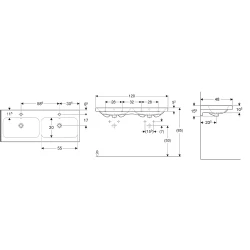 Geberit iCon Light 120x48 Cm İki Hazneli Lavabo - 501.837.00.7 Hemen Al