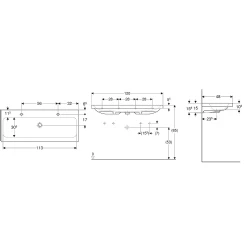 Geberit iCon Light 120x48 Cm Lavabo - 501.837.00.5 Hemen Al