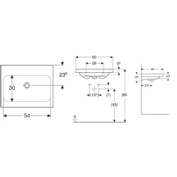 Geberit iCon Light 60x48 Cm Çanak Lavabo - 501.847.00.7 Hemen Al