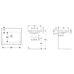 Geberit iCon Light 60x48 Cm Lavabo - 501.834.00.3 Hemen Al