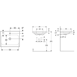 Geberit iCon Light 60x48 Cm Lavabo - 501.834.00.5 Hemen Al
