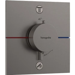 Hansgrohe ShowerSelect Comfort E Mat Siyah Krom 2 Çıkış İçin Ankastre Termostatik Banyo Batarya 15572340 Hemen Al