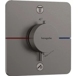 Hansgrohe ShowerSelect Comfort Q Mat Siyah Krom Ankastre Termostatik Banyo Bataryası 15586340 Hemen Al