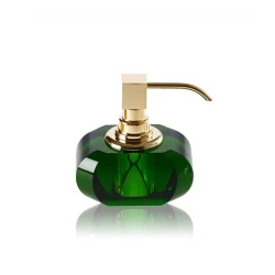 Decor Walther Kristall Mat Altın-Yeşil Tezgah Üstü Sıvı Sabunluk Hemen Al