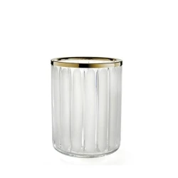 3sc Montblanc Buzlu Cam-Altın Açık Çöp Kovası Hemen Al