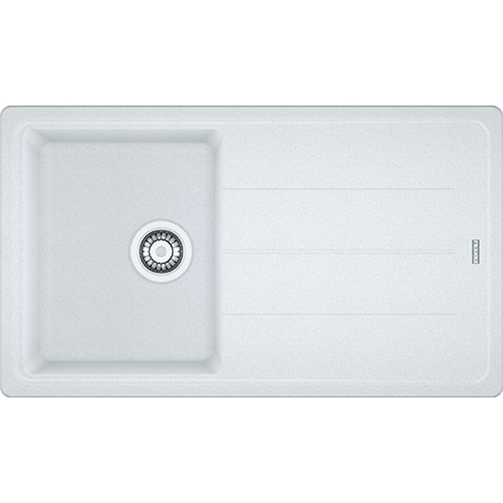 Franke Basis Bfg 611-86 Bianco Tek Gözlü Sağ-Sol Damlalıklı Granit Evye Hemen Al