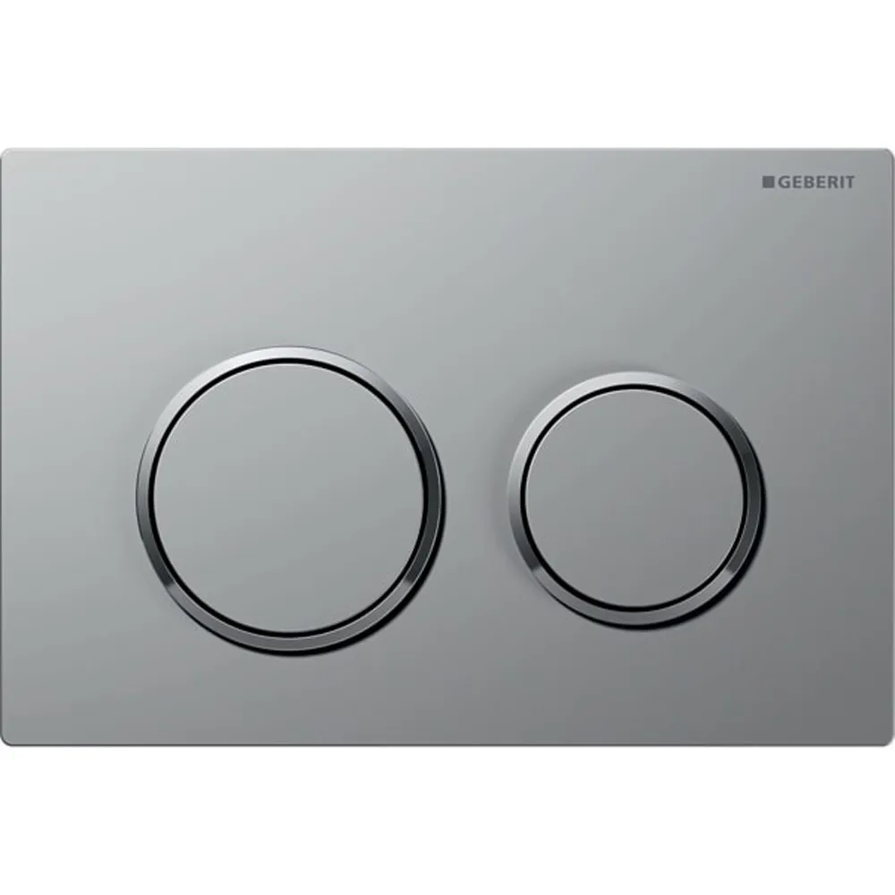 Geberit Kumanda Kapağı Omega20 - Çift Basmalı Mat Krom / Parlak Krom
