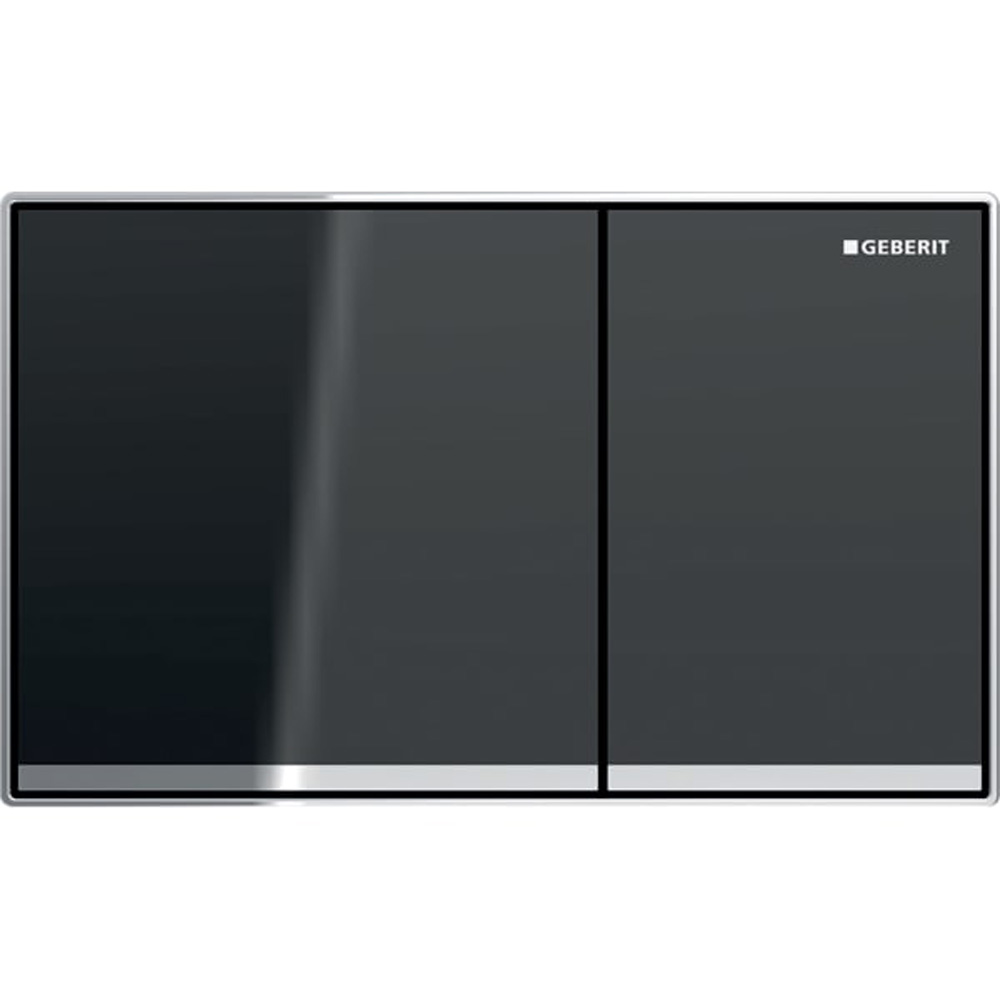 Geberit Kumanda Kapağı Sigma60 - Çift Basmalı Antrasit Cam Hemen Al