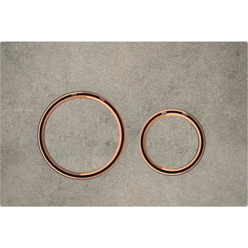 Geberit Kumanda Kapağı Sigma21 - Çift Basmalı Beton / Bronz