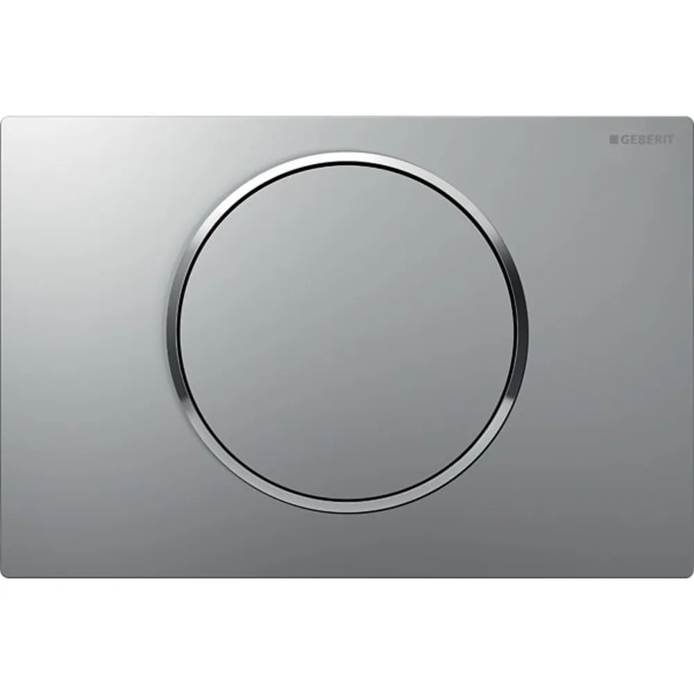 Geberit Kumanda Kapağı Sigma10 - Tek Basmalı Mat Krom / Parlak