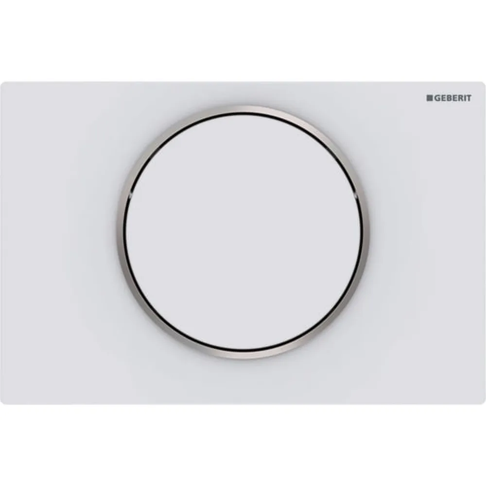 Geberit Kumanda Kapağı Sigma10 - Tek Basmalı Mat Beyaz / Parlak