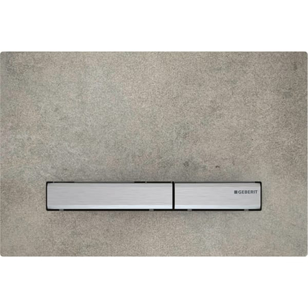 Geberit Kumanda Kapağı Sigma50 - Çift Basmalı Beton / Krom Hemen Al