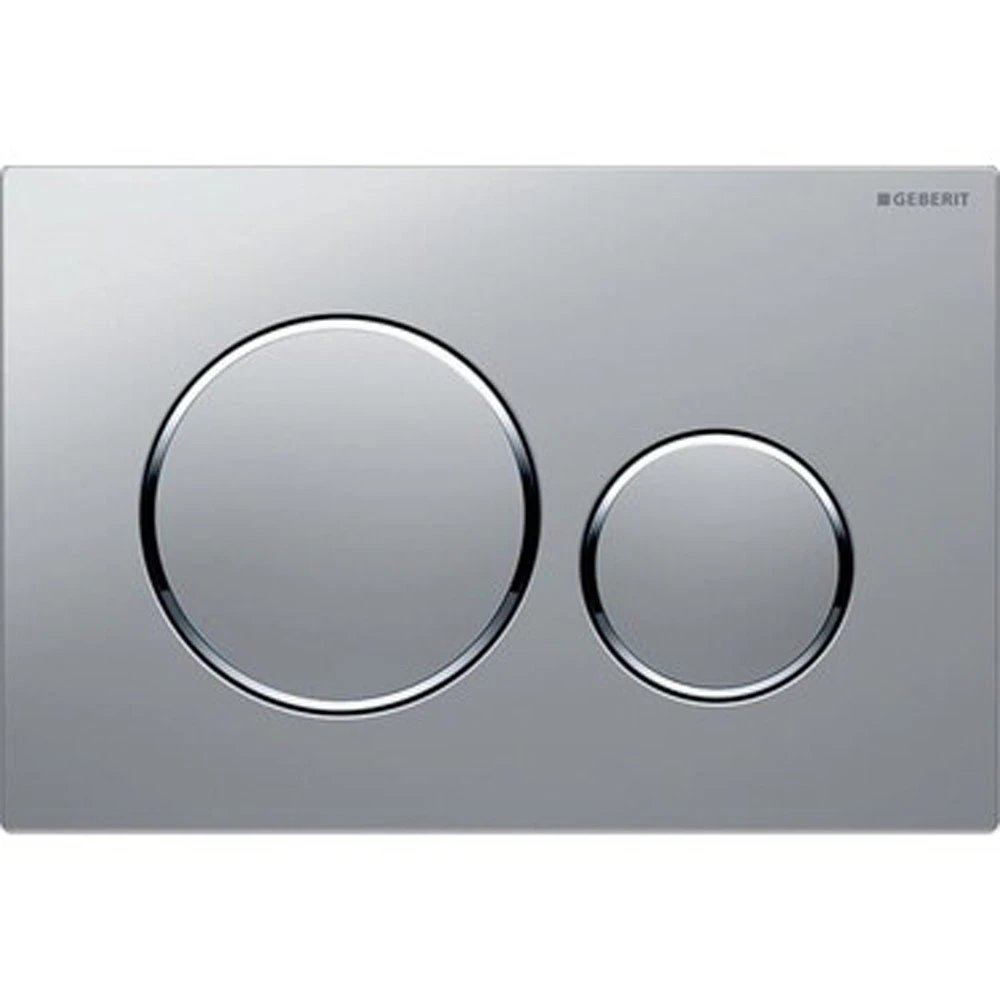Geberit Kumanda Kapağı Sigma20 - Çift Basmalı Mat Krom / Parlak