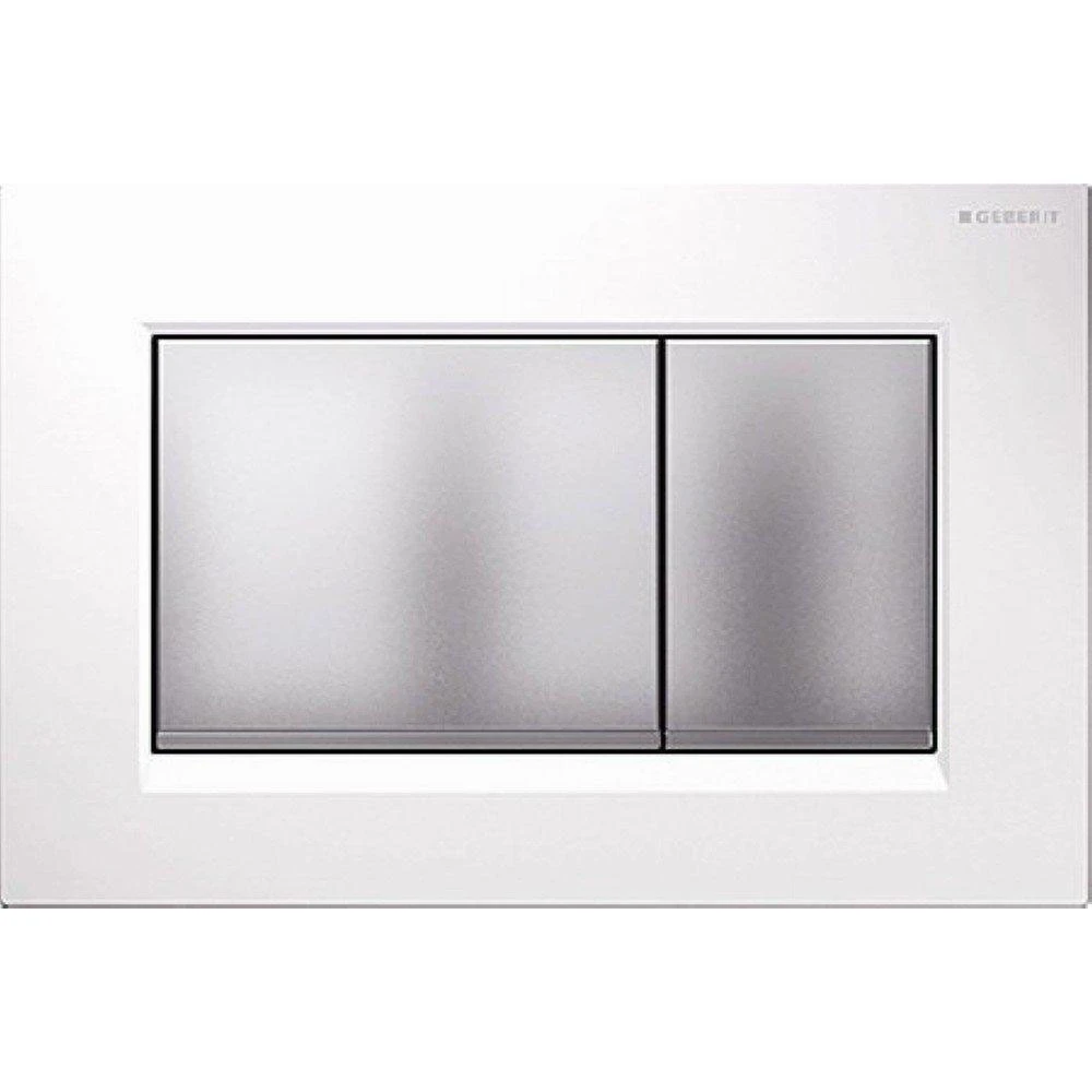 Geberit Kumanda Kapağı Sigma30 - Çift Basmalı Beyaz / Mat / Mat Hemen Al