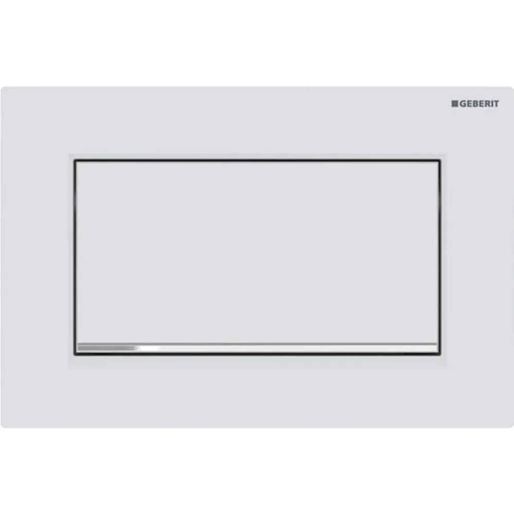 Geberit Kumanda Kapağı Sigma30 - Tek Basmalı Mat Beyaz / Parlak