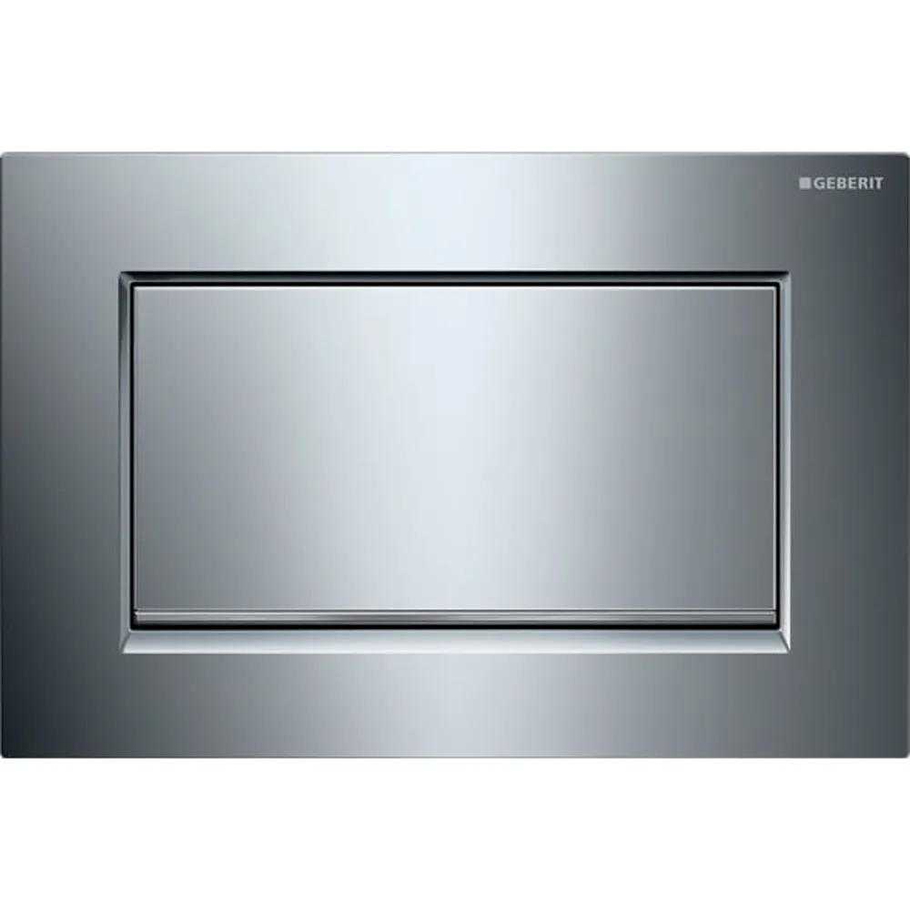 Geberit Kumanda Kapağı Sigma30 - Tek Basmalı Parlak / Krom / Parlak