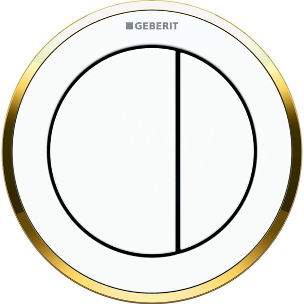Geberit Type 10 - 12 Cm - Çift Basmalı - Mobilya Tipi Beyaz / Altın / Beyaz Hemen Al