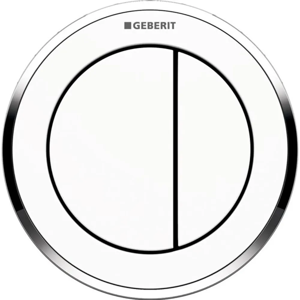 Geberit Type 10 - 12 Cm - Çift Basmalı - Mobilya Tipi Beyaz / Parlak / Beyaz