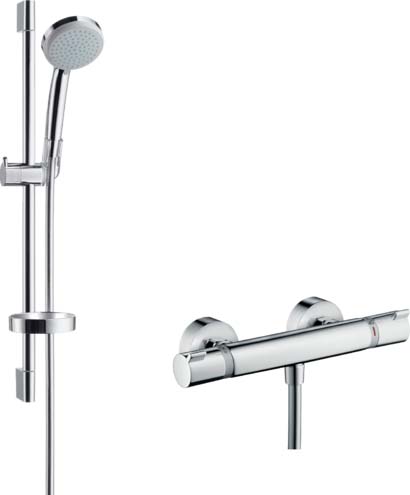 Hansgrohe Croma100 Vario Ecostat Comfort Termostat Batrayalı 65cm Duş Seti Hemen Al