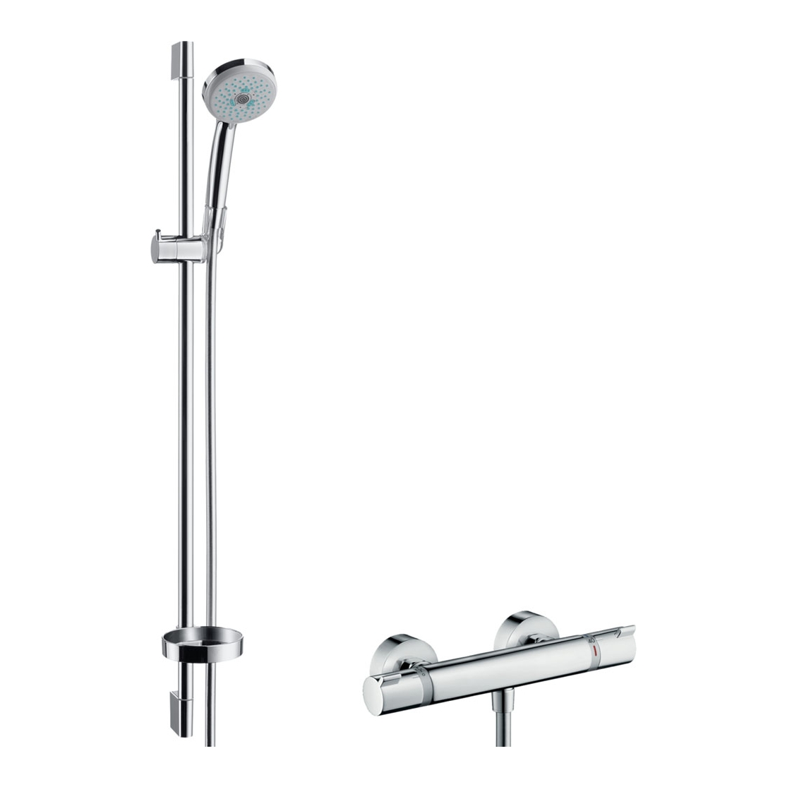 Hansgrohe Croma100 Multi Ecostat Comfort Termostat Batrayalı 90cm Duş Seti Hemen Al