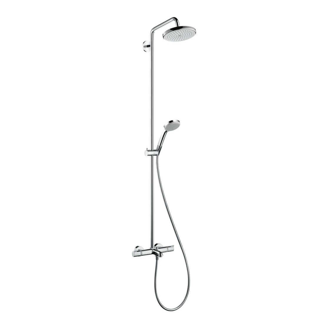 HansGrohe Croma 220mm 1jet Küvet İçi Termostatlı Duş Kolonu Hemen Al