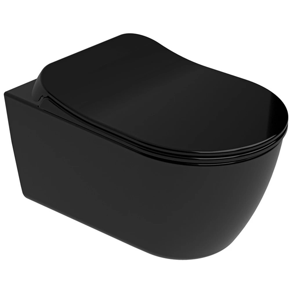 Kale Dove 2.0 Kanalsız Asma Klozet + Ultra Slim Yavaş Kapanan Klozet Kapağı (Siyah) Hemen Al