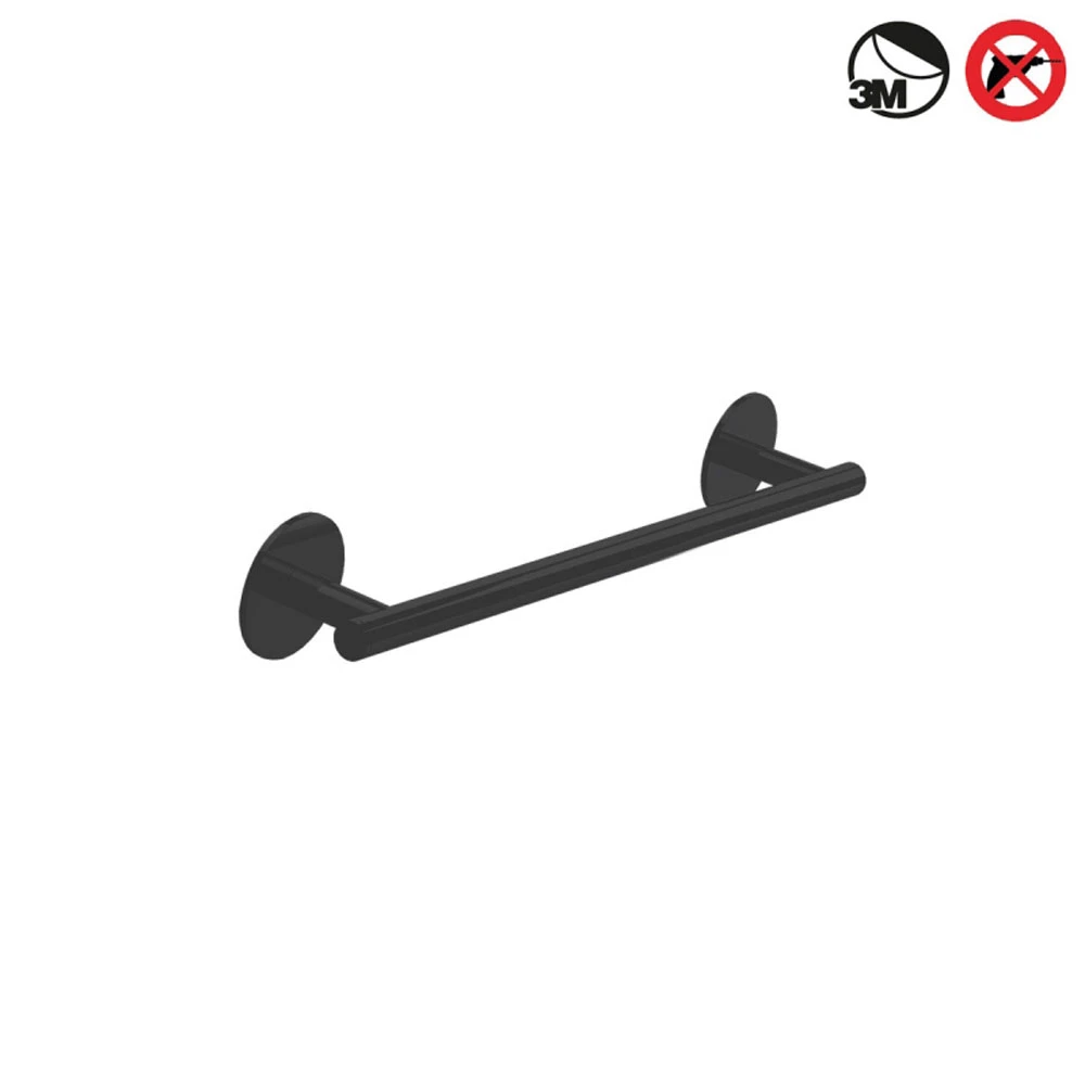 Decor Walther Basic 39 Cm Mat Siyah Yapışkanlı Havluluk Hemen Al