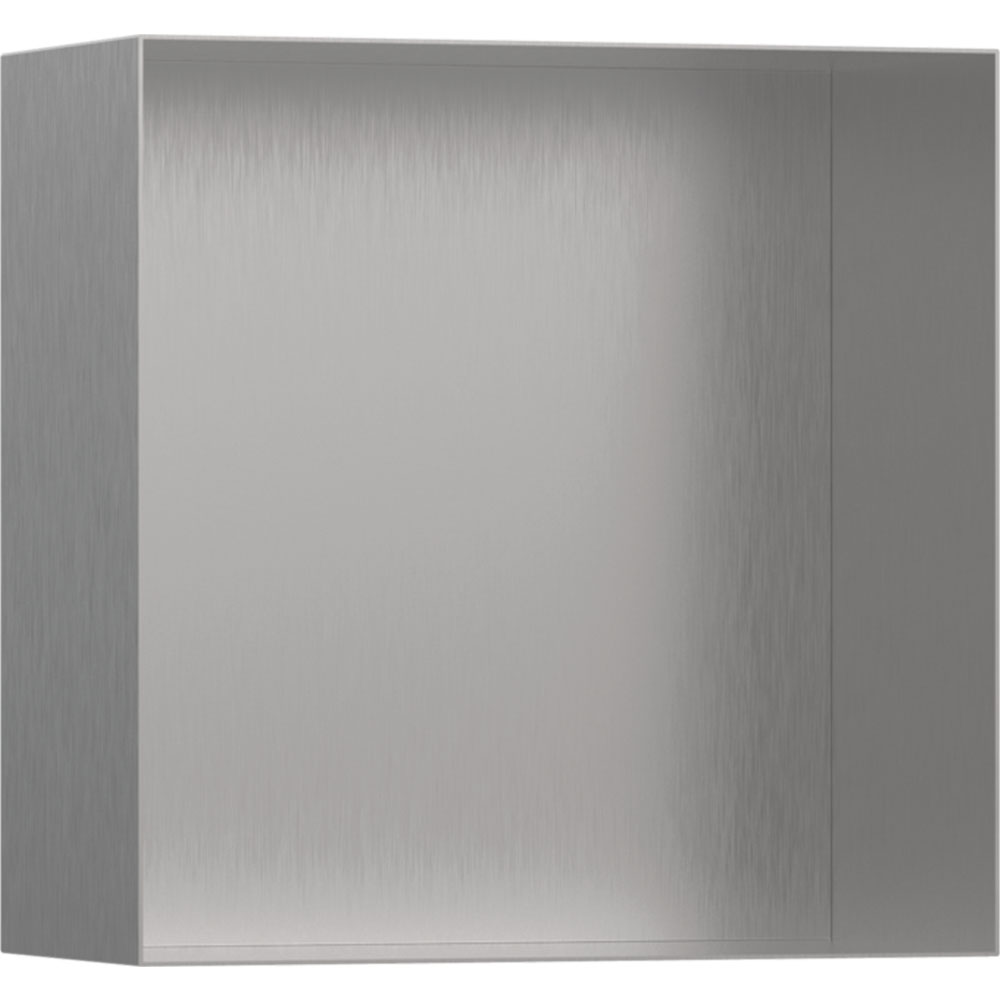 Hansgrohe XtraStoris Minimalistic 30x30x14 Cm Mat Paslanmaz Çelik Açık Çerçeveli Duvar Nişi Hemen Al