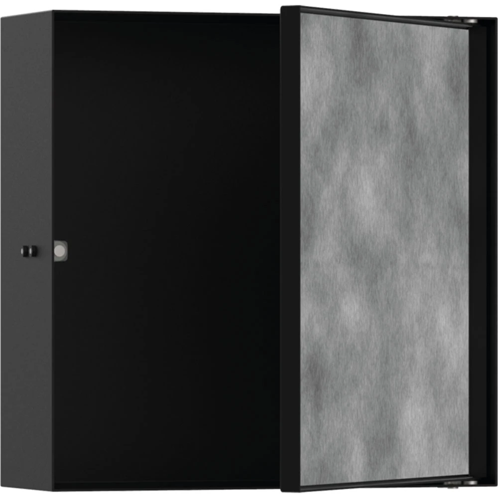 Hansgrohe XtraStoris Rock 30x30x10 Cm Satin Siyah Seramik Kaplanabilir Kapaklı Duvar Nişi Hemen Al