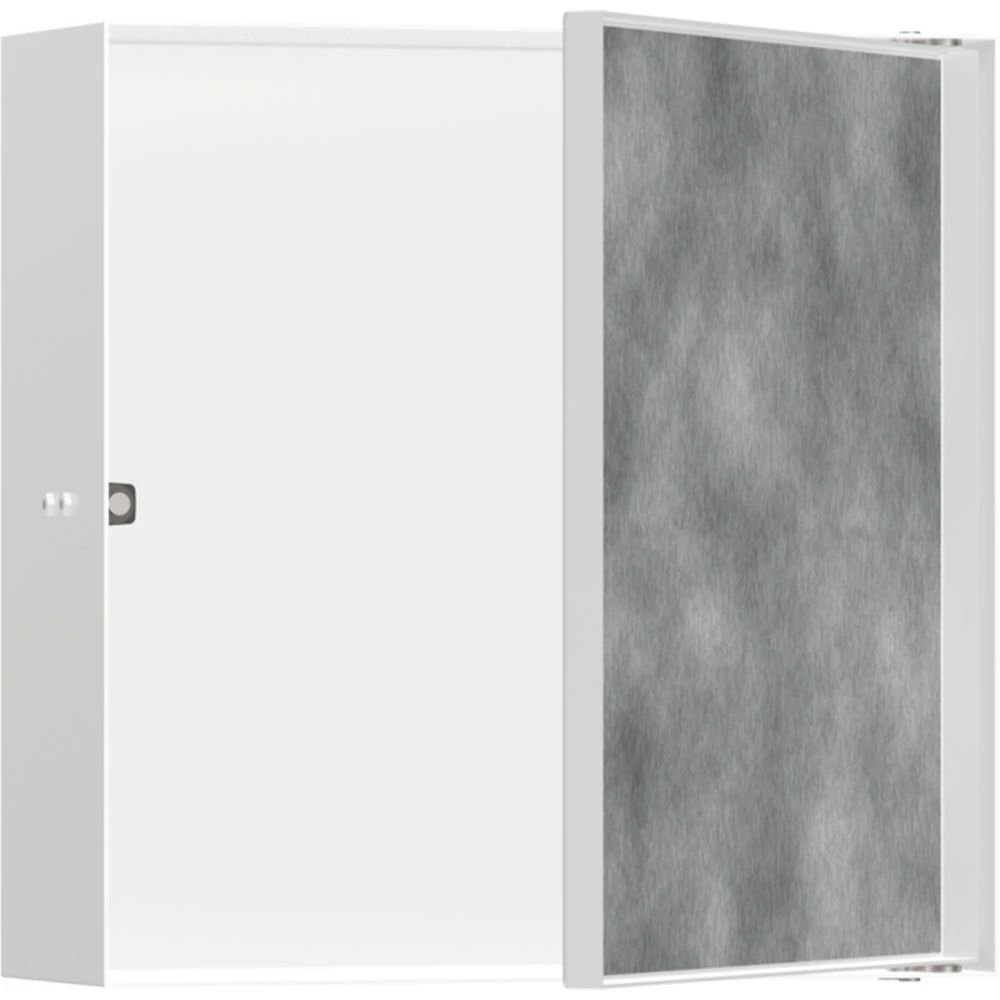 Hansgrohe XtraStoris Rock 30x30x10 Cm Satin Beyaz Seramik Kaplanabilir Kapaklı Duvar Nişi Hemen Al
