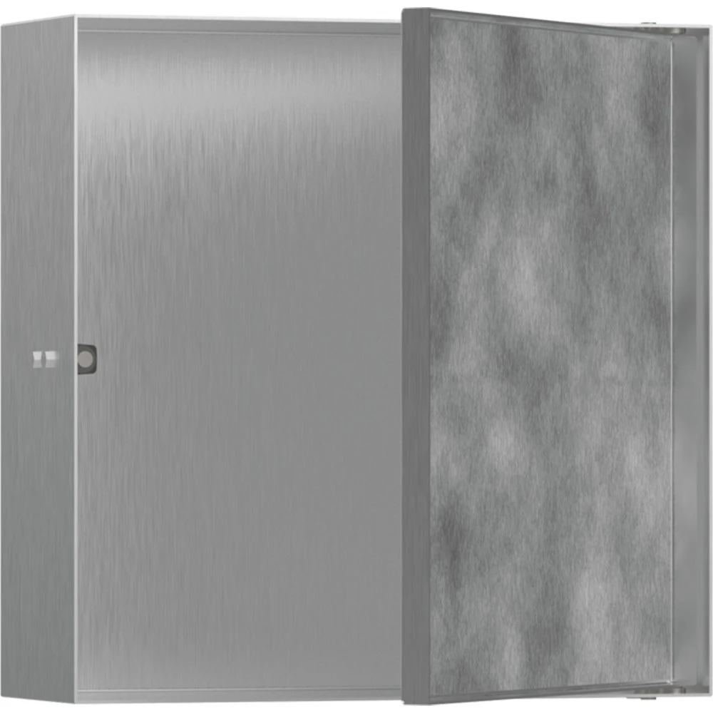 Hansgrohe XtraStoris Rock 30x30x10 Cm Mat Paslanmaz Çelik Seramik Kaplanabilir Kapaklı Duvar Nişi Hemen Al