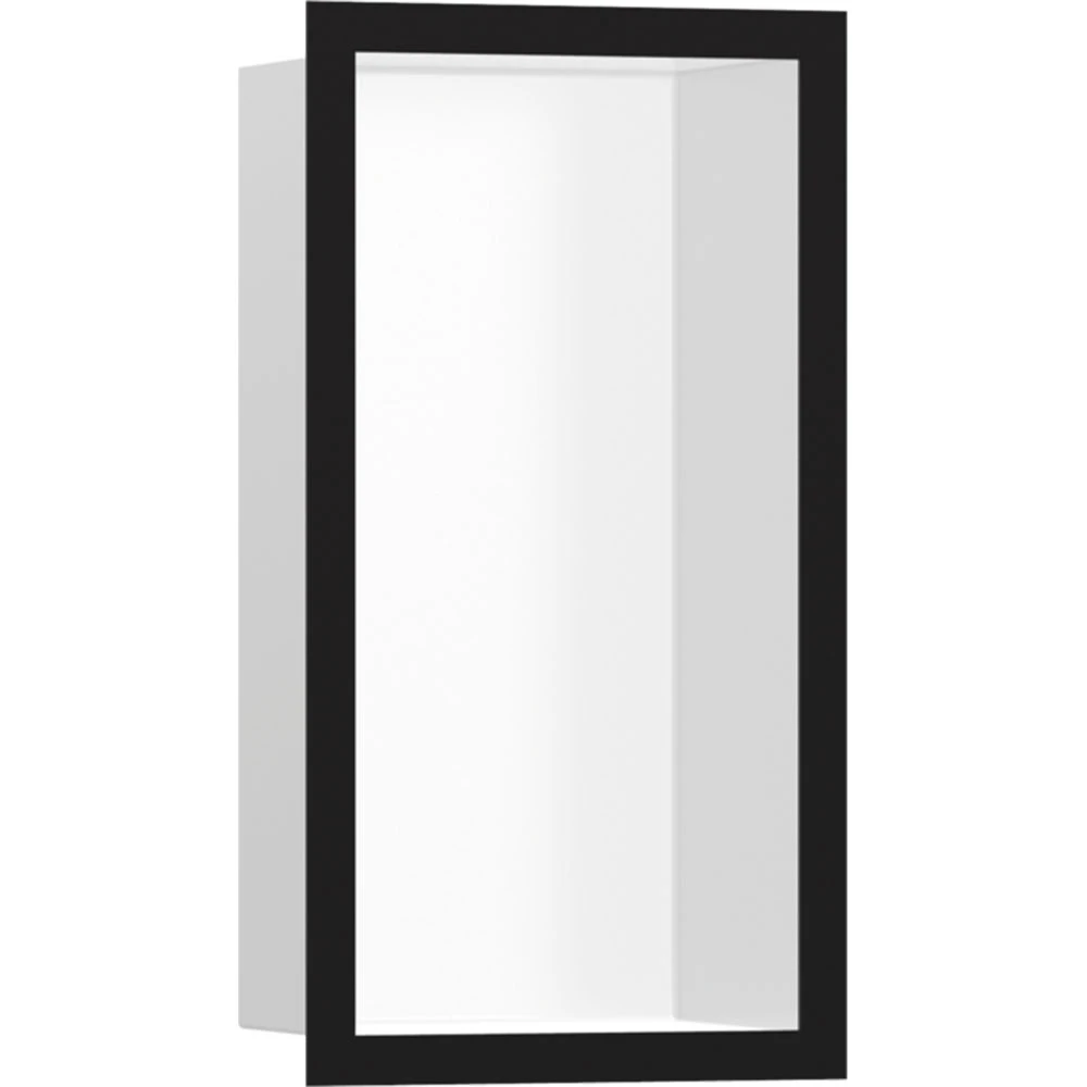 Hansgrohe XtraStoris Individual 30x15x10 Cm Satin Siyah Çerçeveli Mat Beyaz Duvar Nişi Hemen Al