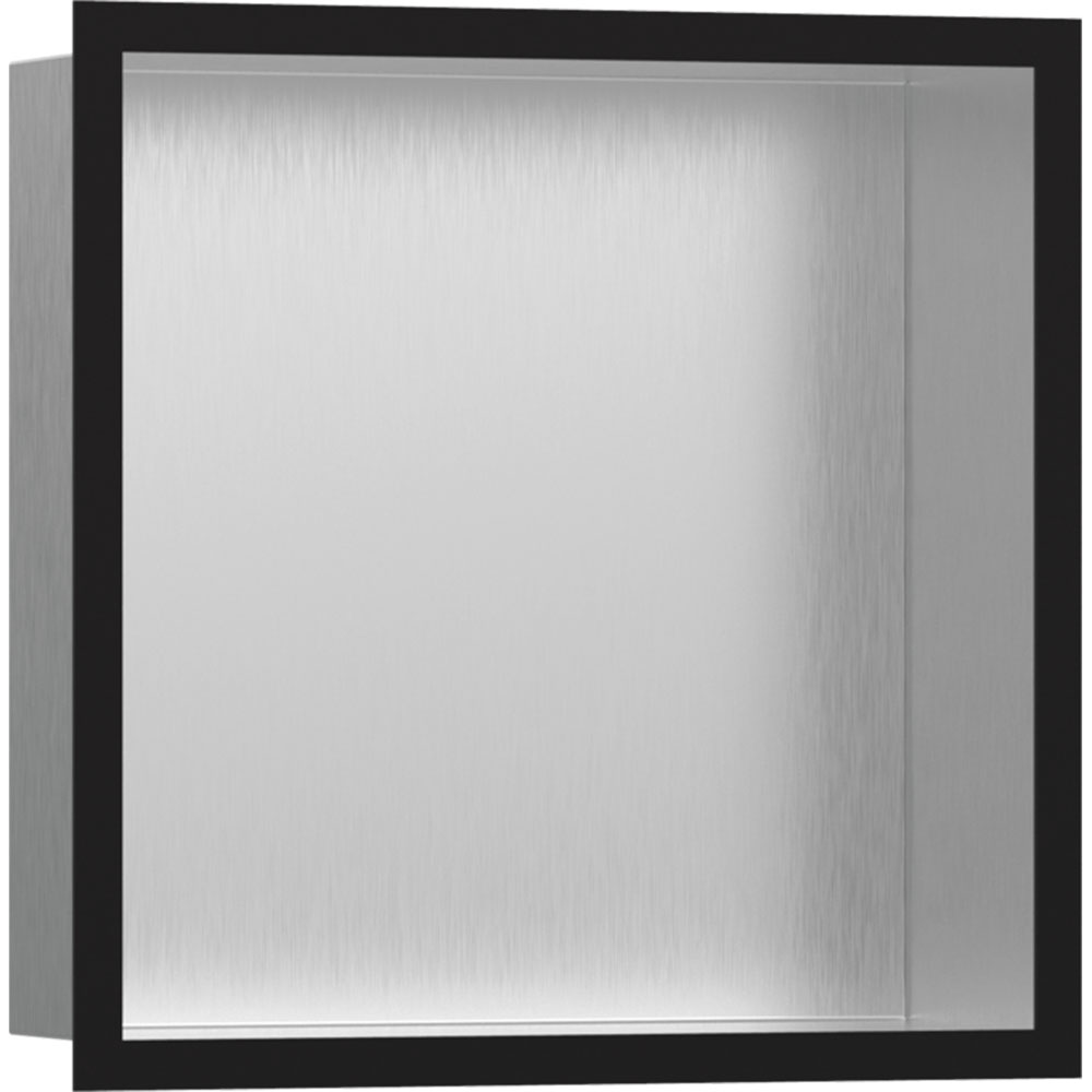 Hansgrohe XtraStoris Individual 30x30x10 Cm Satin Siyah Çerçeveli Paslanmaz Çelik Duvar Nişi Hemen Al