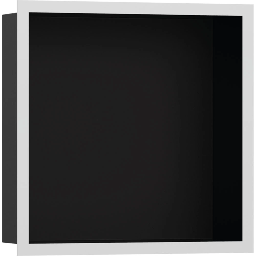 Hansgrohe XtraStoris Individual 30x30x10 Cm Satin Beyaz Çerçeveli Mat Siyah Duvar Nişi Hemen Al