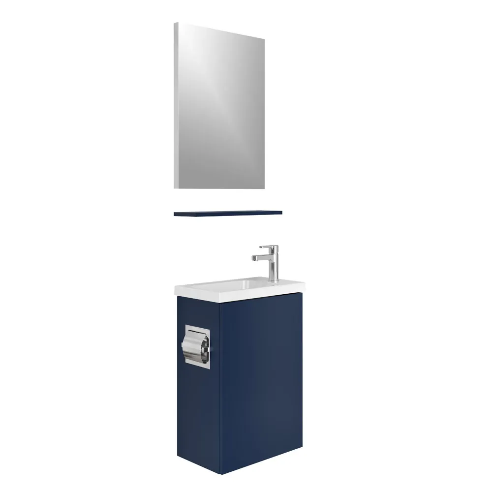 Kale Minimalist 50 Cm Lacivert Banyo Dolabı Takımı Hemen Al